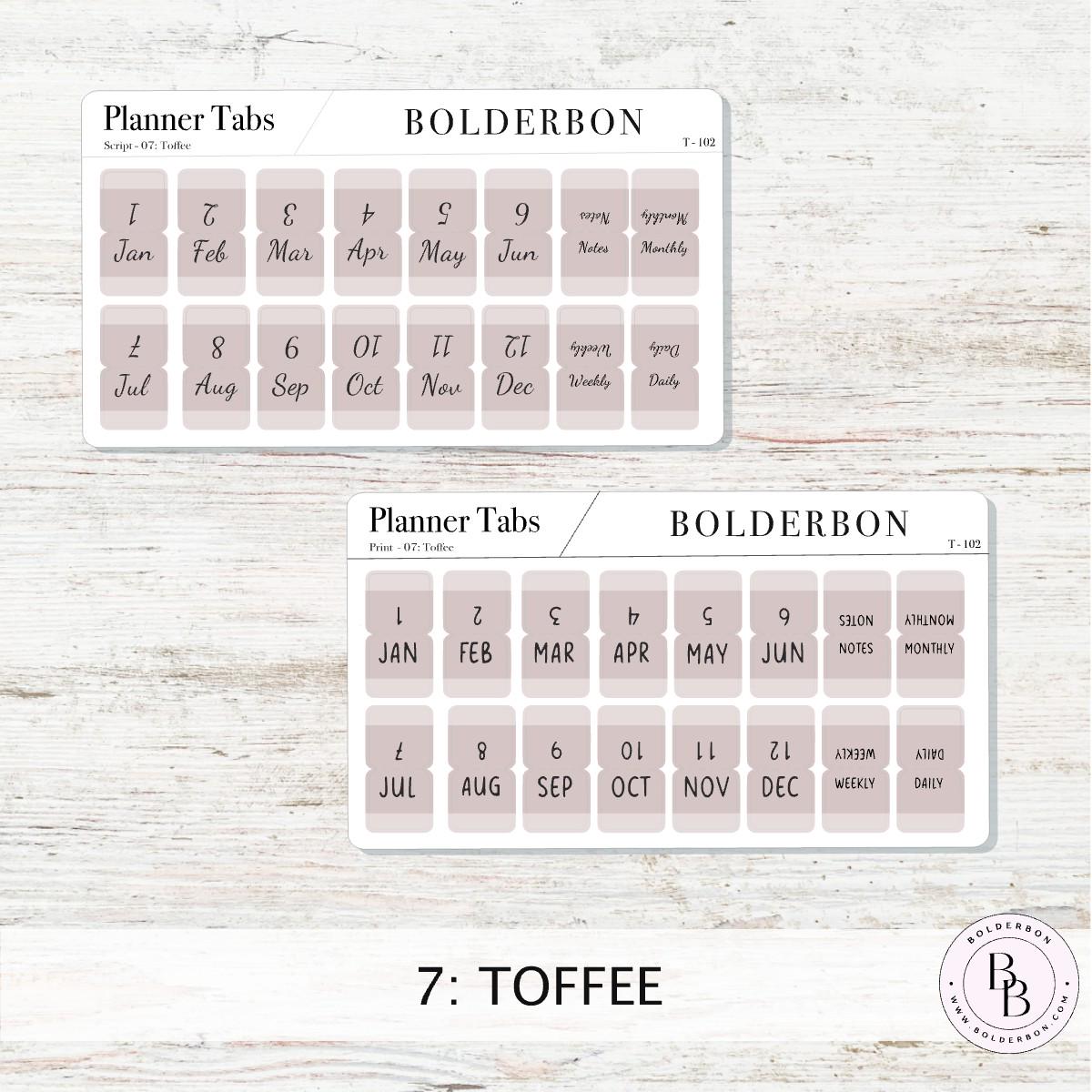 AESTHETIC PLANNER TABS || Hobonichi Tabs, Weeks, Cousin, A6, B6, Tab Dividers, Monthly Tabs, Tab Stickers, Divider Tabs, Colorful, Minimal