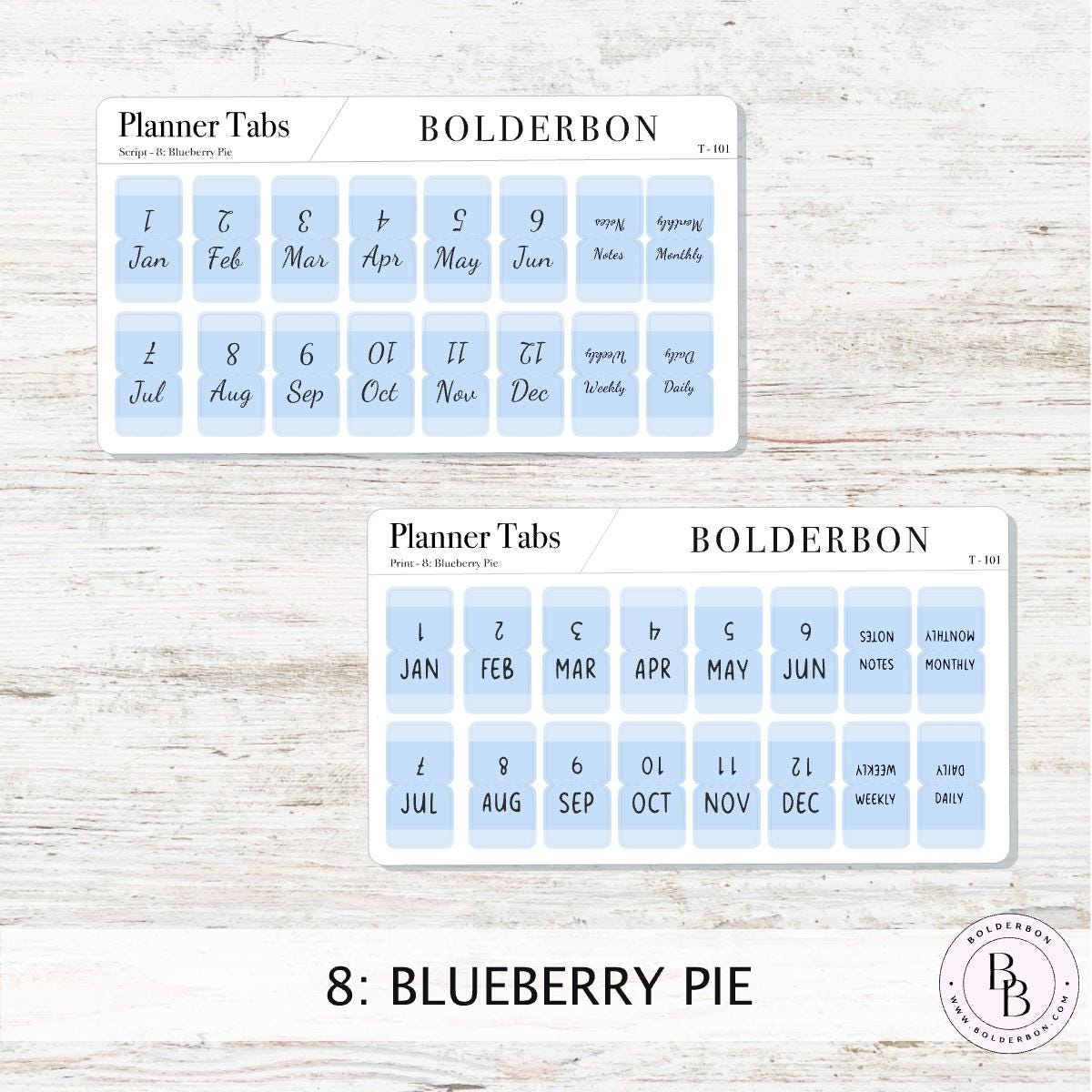 PASTEL PLANNER TABS || Hobonichi Tabs, Weeks, Cousin, A6, B6, Tab Dividers, Monthly Tabs, Tab Stickers, Divider Tabs, Colorful, Minimal