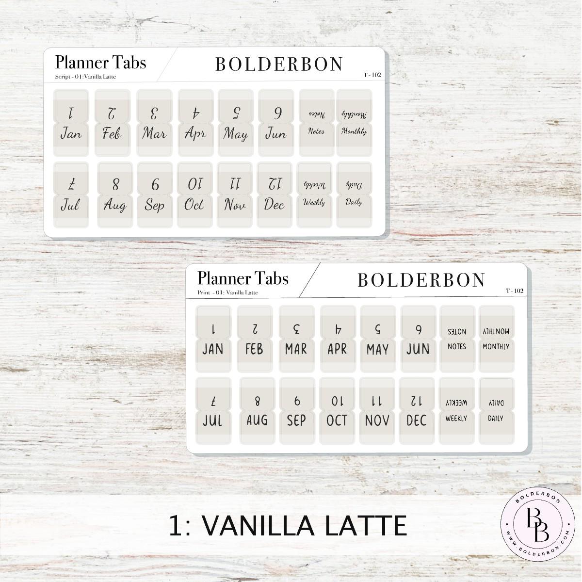 AESTHETIC PLANNER TABS || Hobonichi Tabs, Weeks, Cousin, A6, B6, Tab Dividers, Monthly Tabs, Tab Stickers, Divider Tabs, Colorful, Minimal