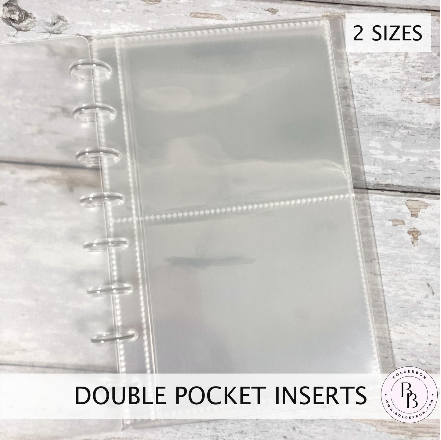 Disc Album - Double Pocket Inserts || Set of 10 Pocket refills for Discbound sticker album, Sticker storage, Planner stickers, Journal