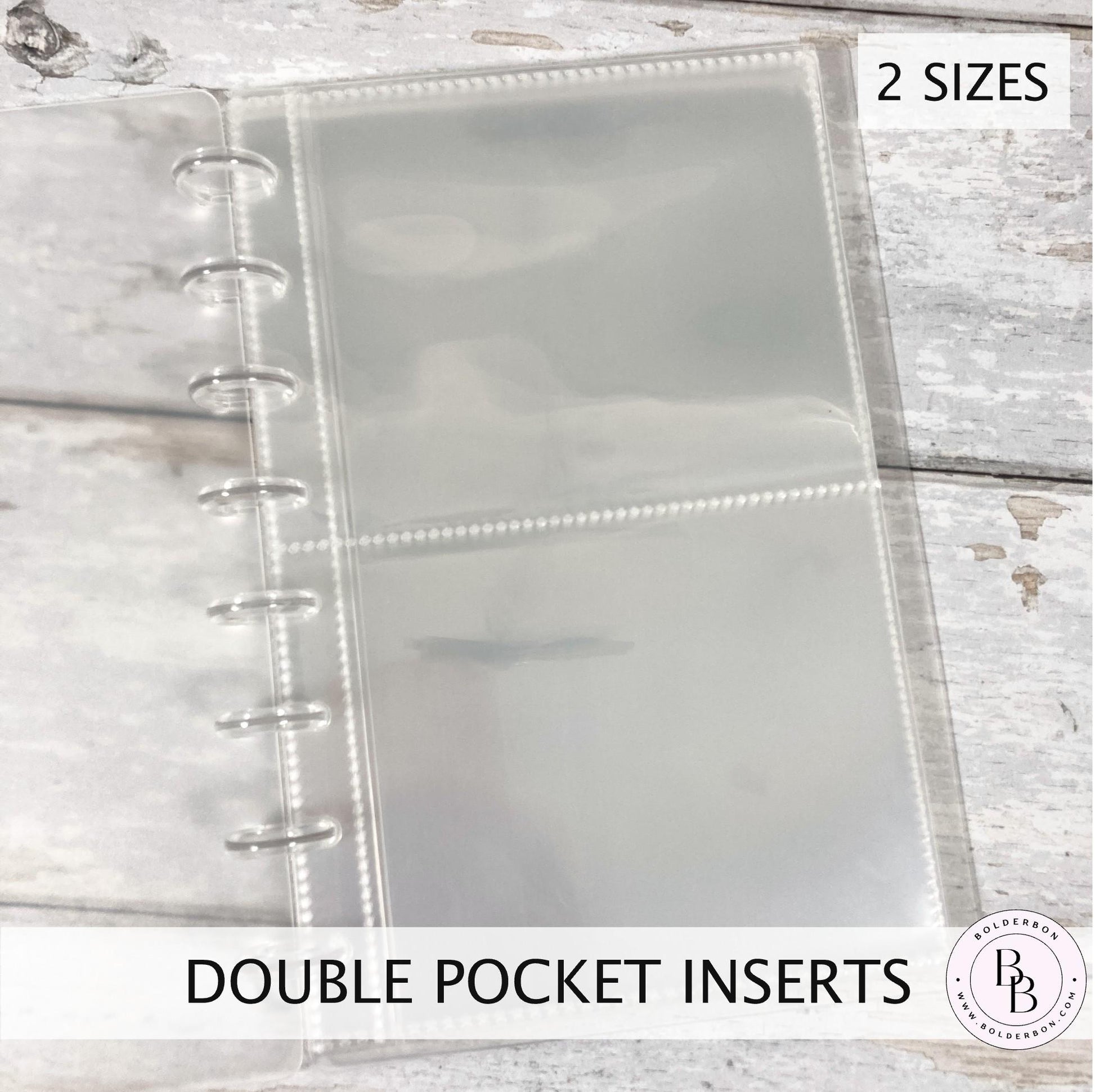 Disc Album - Double Pocket Inserts || Set of 10 Pocket refills for Discbound sticker album, Sticker storage, Planner stickers, Journal