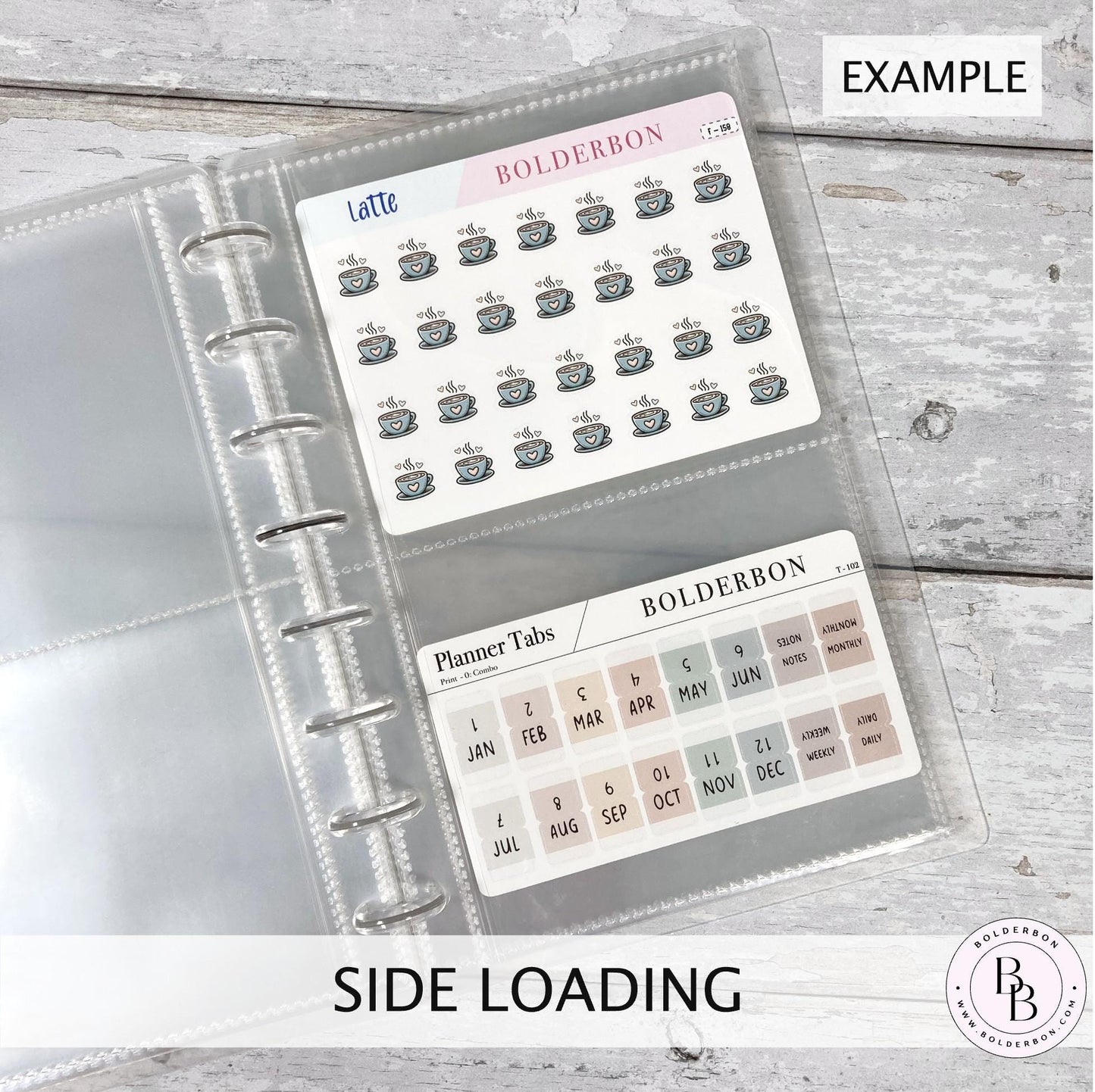 Disc Album - Double Pocket Inserts || Set of 10 Pocket refills for Discbound sticker album, Sticker storage, Planner stickers, Journal