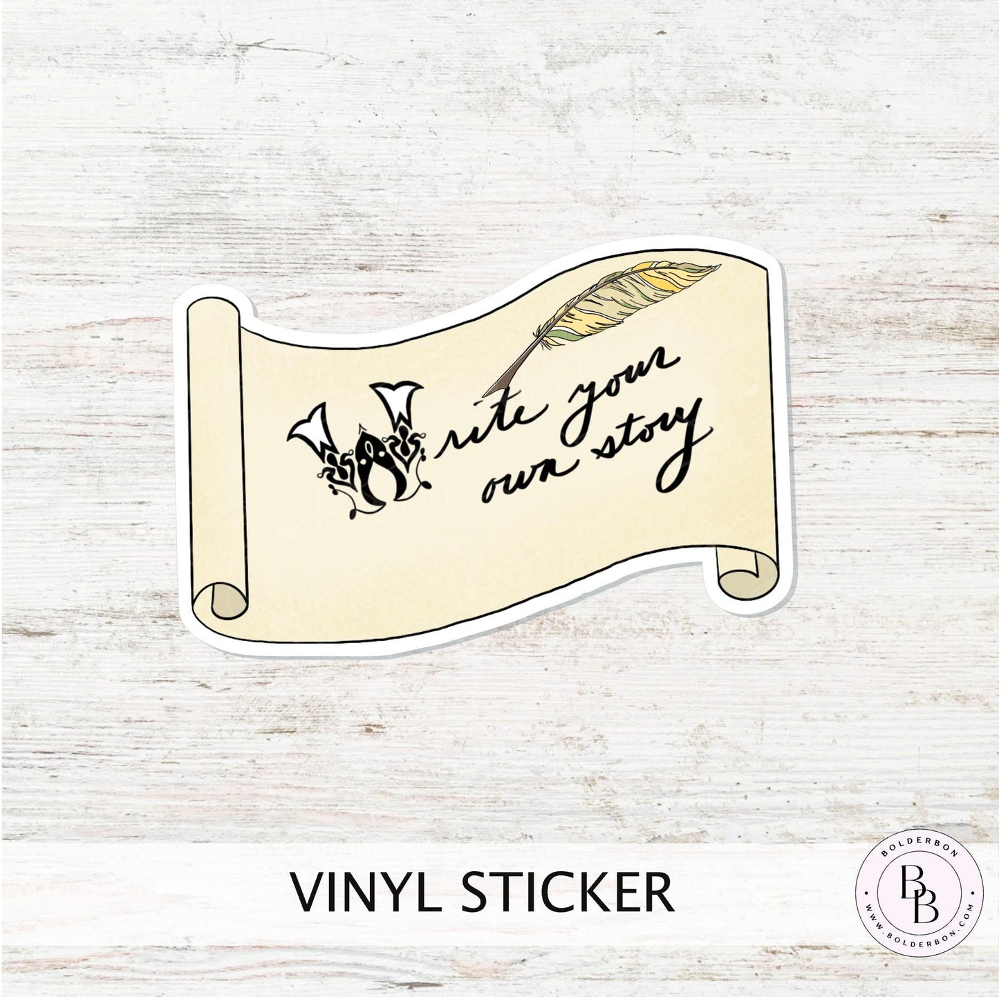 Write Your Own Story Scroll || Book Lover Gift, Perfect for Writer, Author, Planners, Laptops, Journals, Scrapbooking and Craft Projects