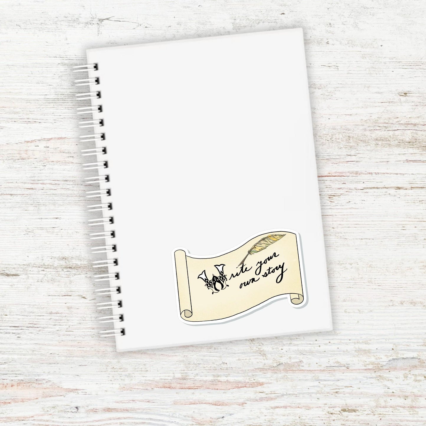 Write Your Own Story Scroll || Book Lover Gift, Perfect for Writer, Author, Planners, Laptops, Journals, Scrapbooking and Craft Projects