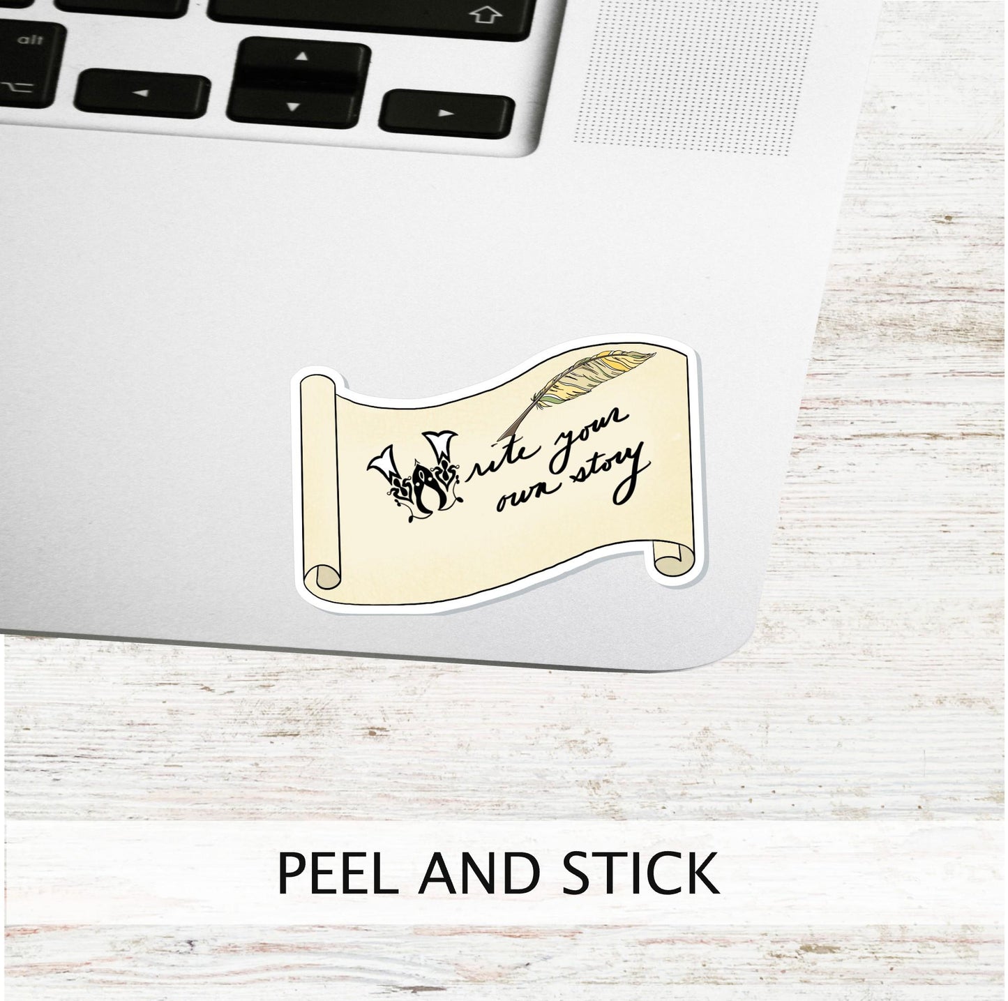 Write Your Own Story Scroll || Book Lover Gift, Perfect for Writer, Author, Planners, Laptops, Journals, Scrapbooking and Craft Projects
