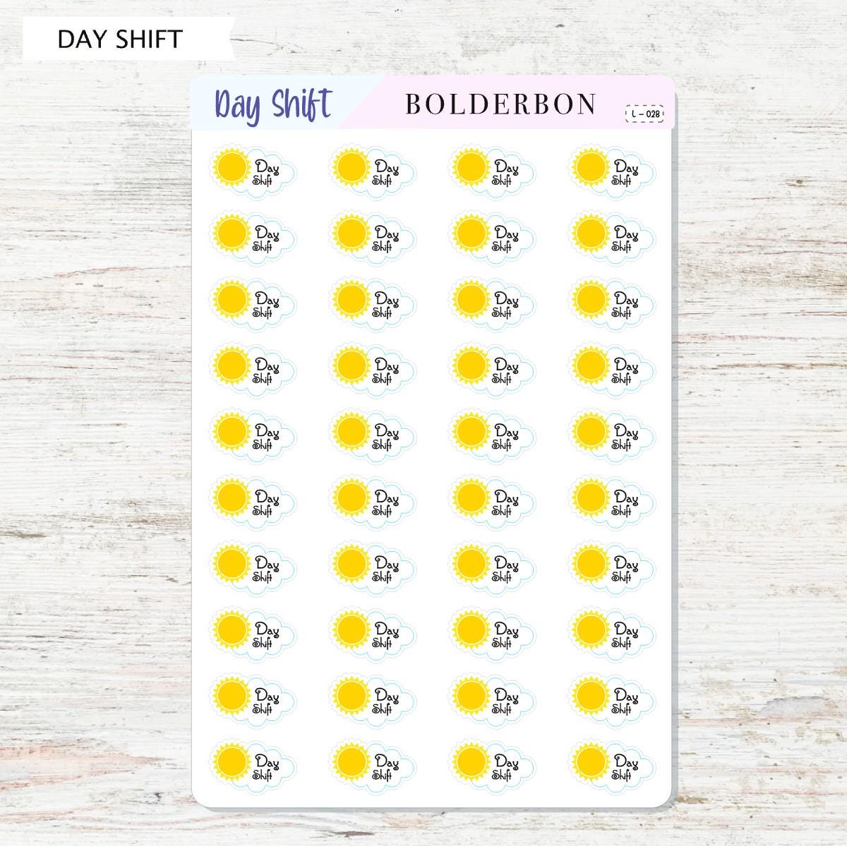 SHIFT STICKERS || Planner Stickers, Nurse Stickers, Doctor Shifts, Functional