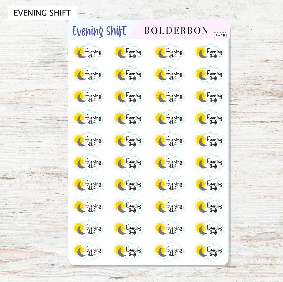 SHIFT STICKERS || Planner Stickers, Nurse Stickers, Doctor Shifts, Functional