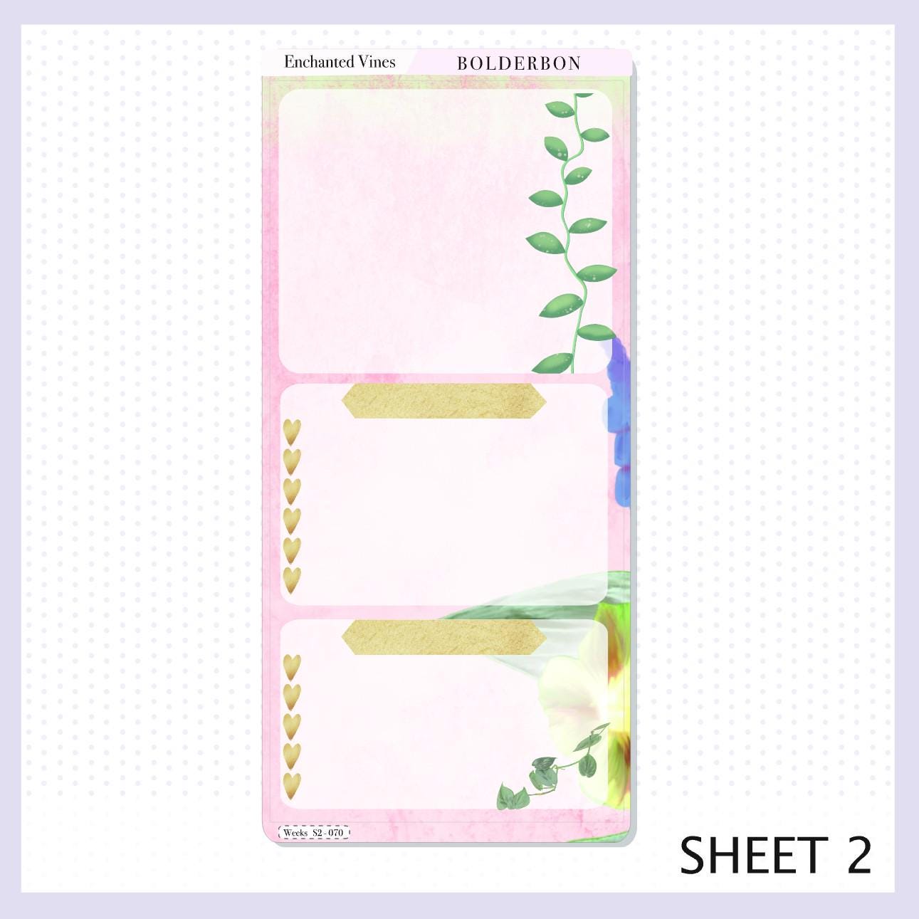 ENCHANTED VINES || Hobonichi Weeks Planner Sticker Kit