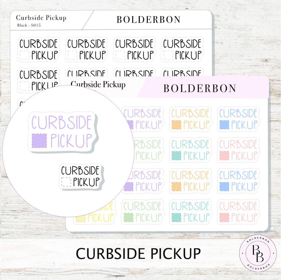 CURBSIDE PICKUP || Cute Planner Stickers