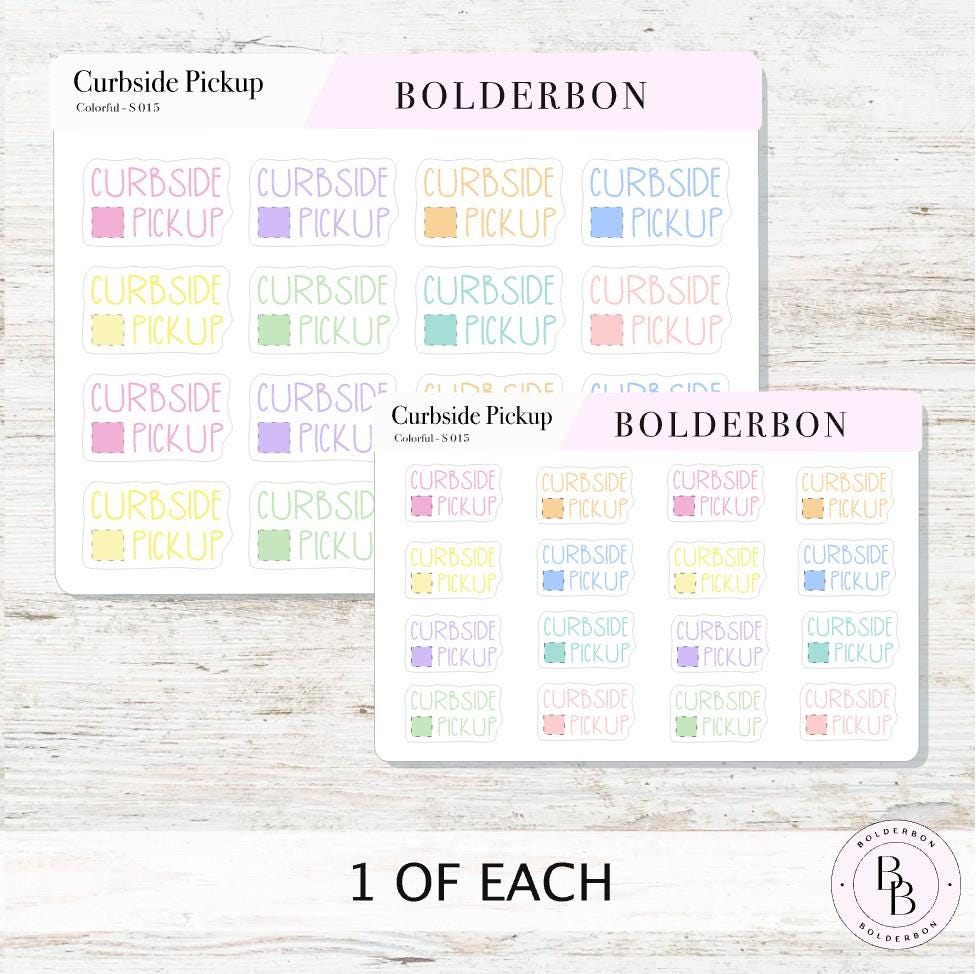 CURBSIDE PICKUP || Cute Planner Stickers