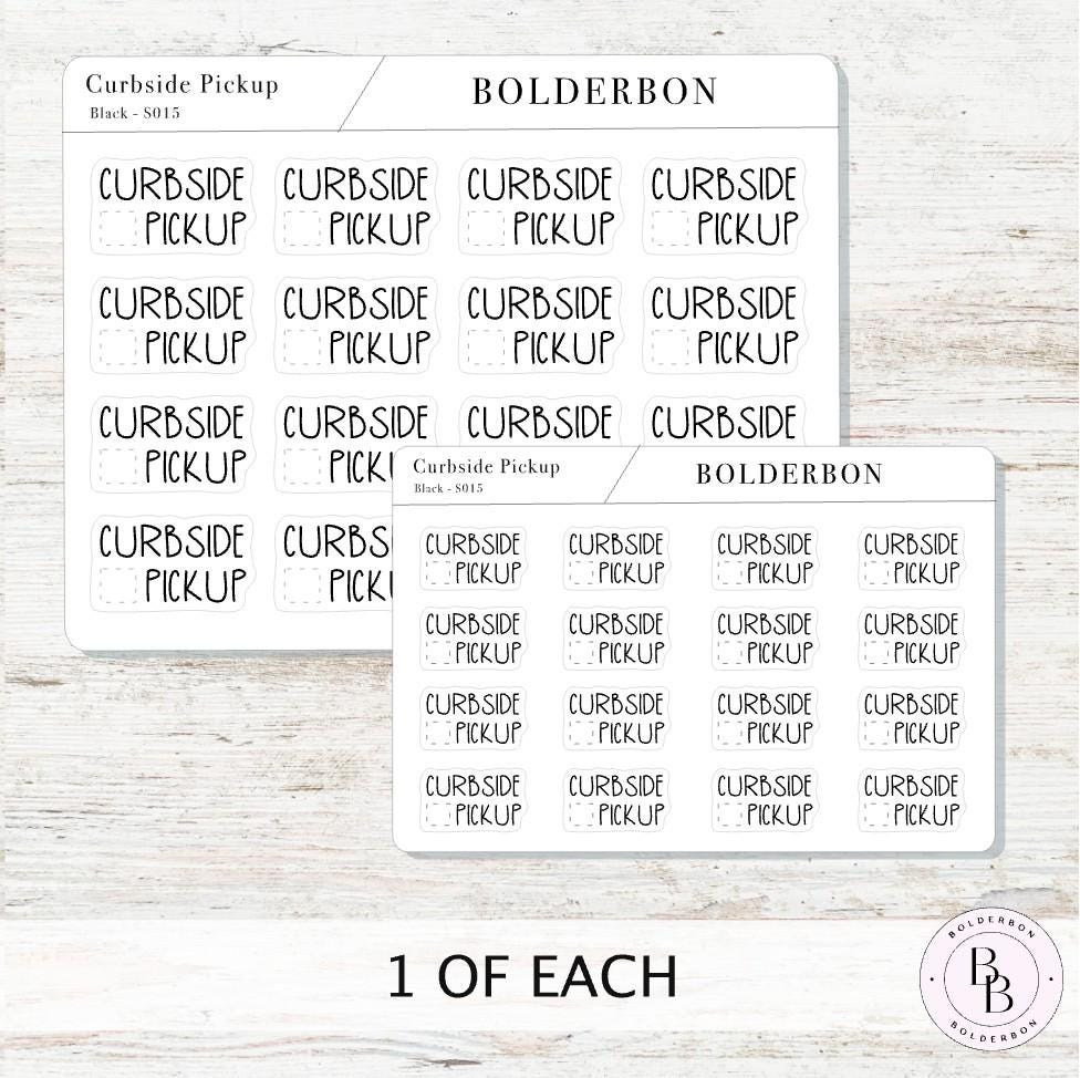 CURBSIDE PICKUP || Cute Planner Stickers