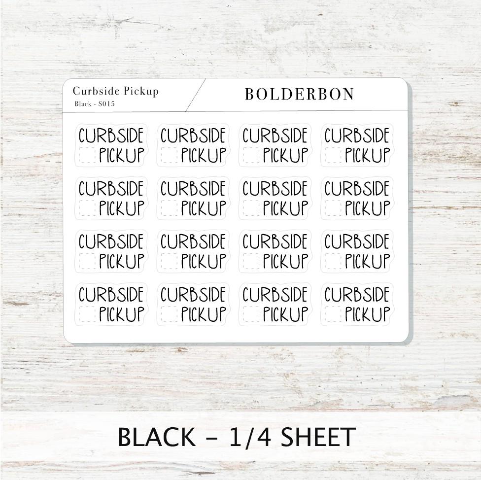 CURBSIDE PICKUP || Cute Planner Stickers