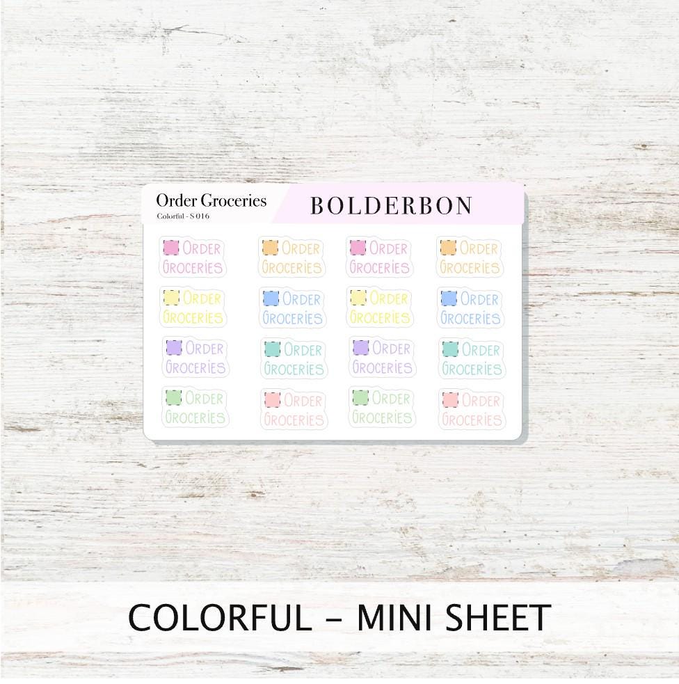 ORDER GROCERIES || Functional Planner Stickers