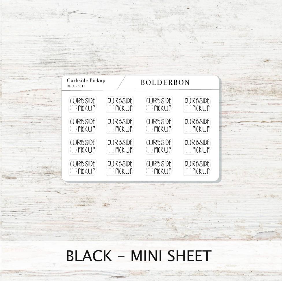 CURBSIDE PICKUP || Cute Planner Stickers