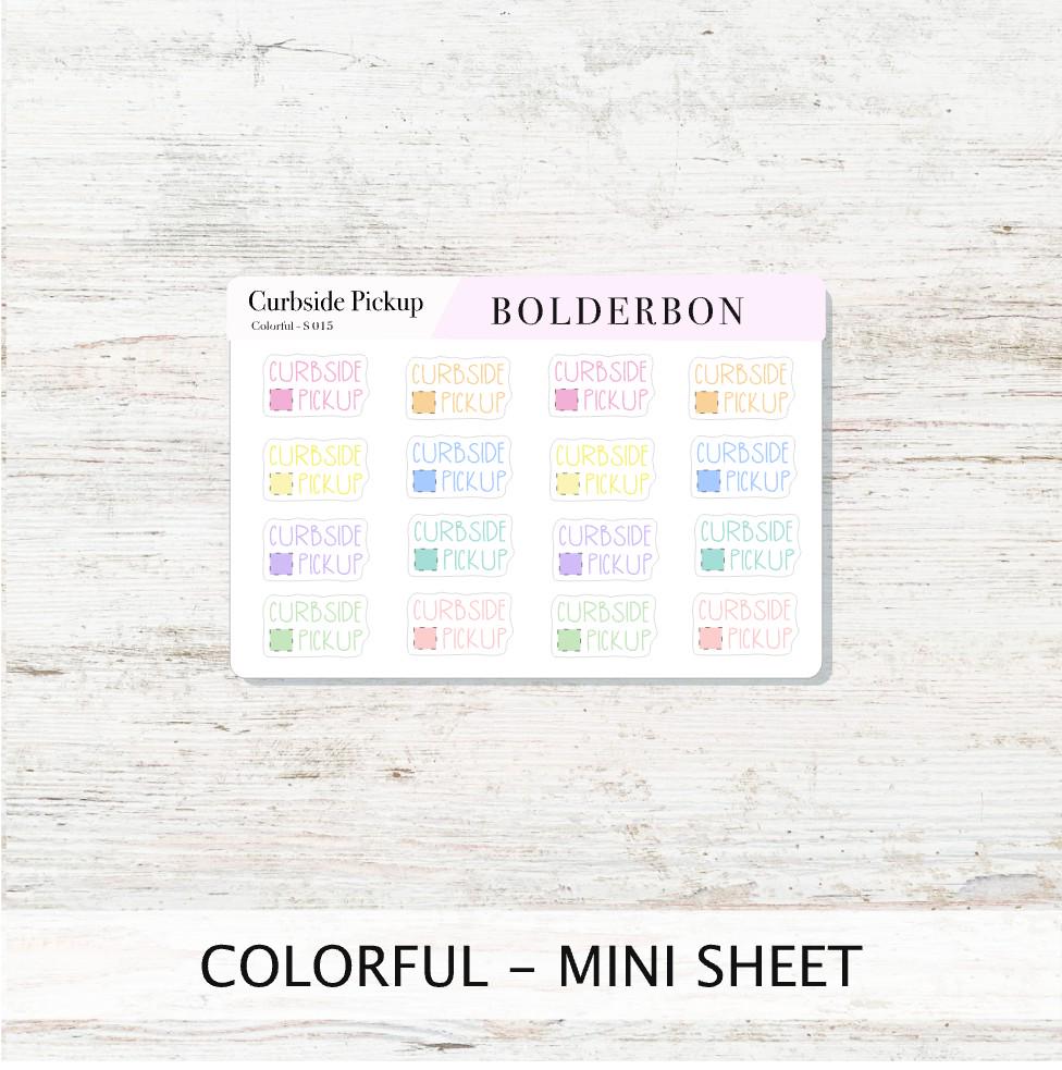 CURBSIDE PICKUP || Cute Planner Stickers