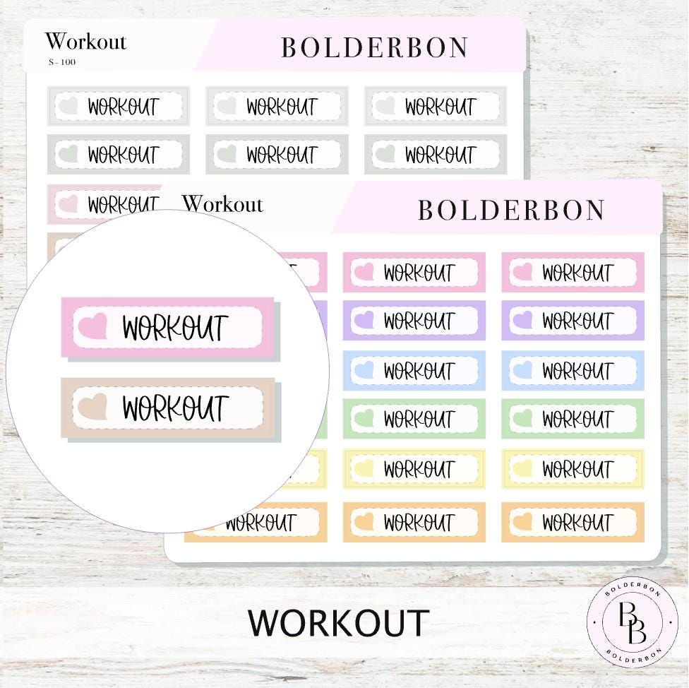 WORKOUT || Functional Planner Stickers