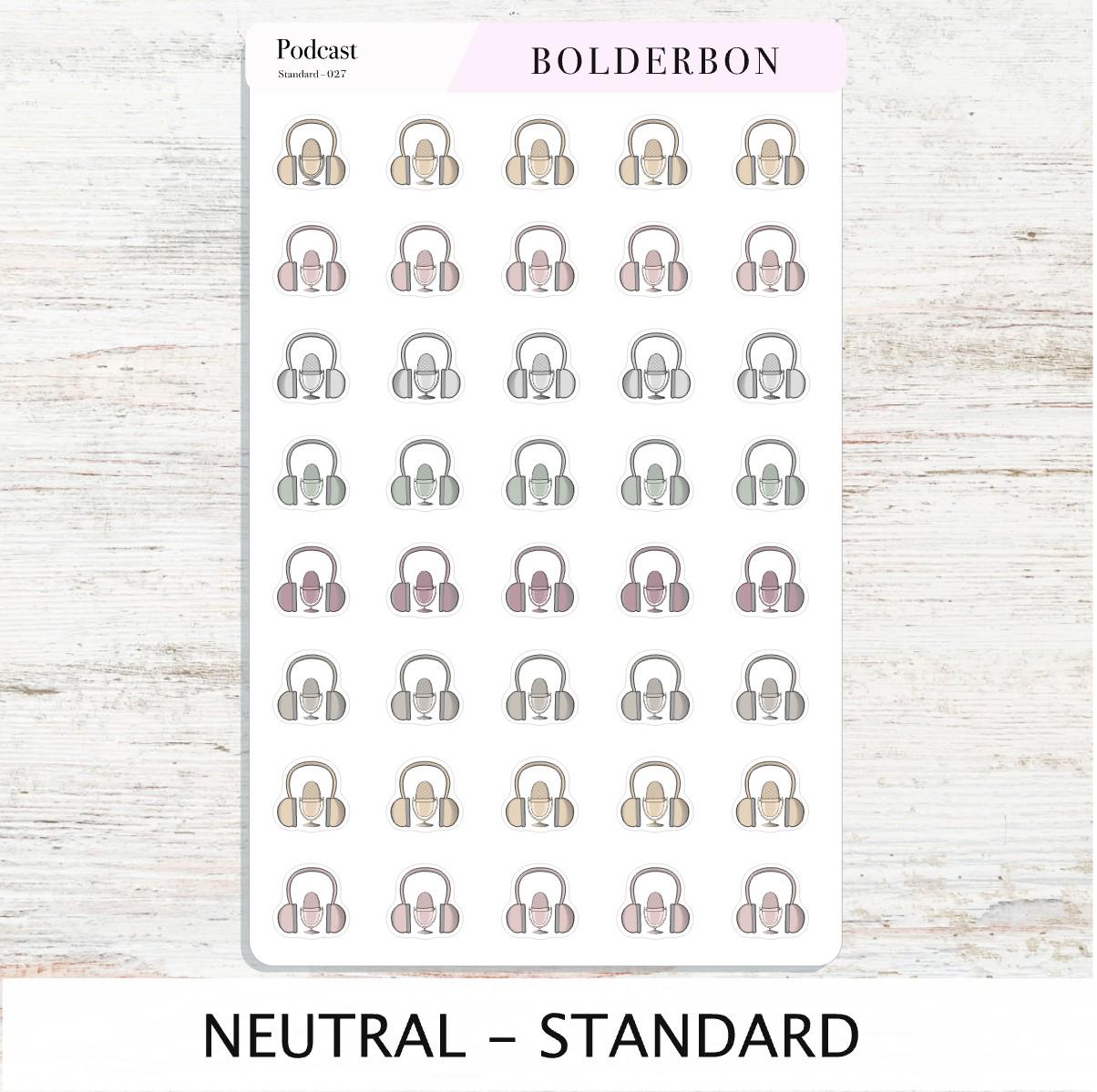 PODCAST Stickers || Podcasting, YouTube + Voiceover Icon Labels for Planners, Journals, or Content Creators