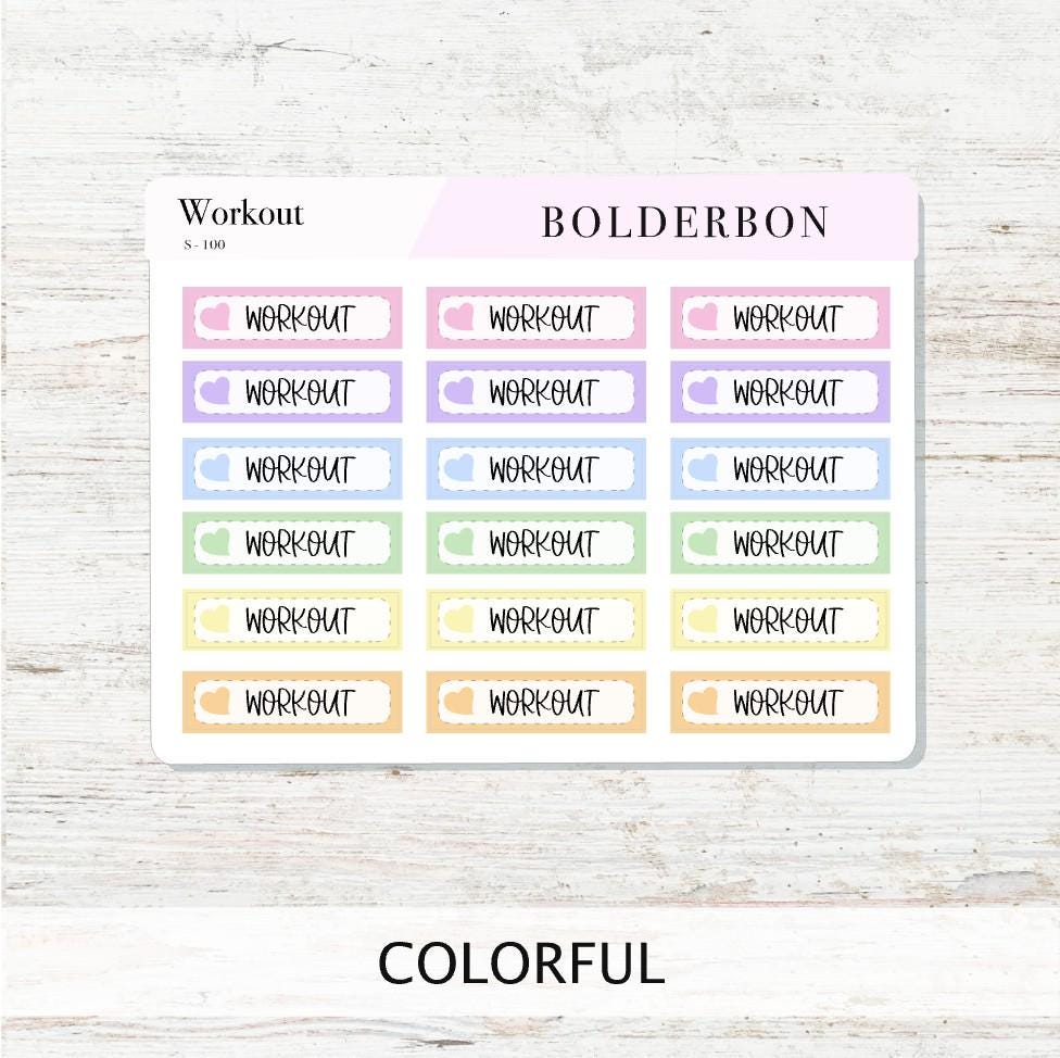 WORKOUT || Functional Planner Stickers