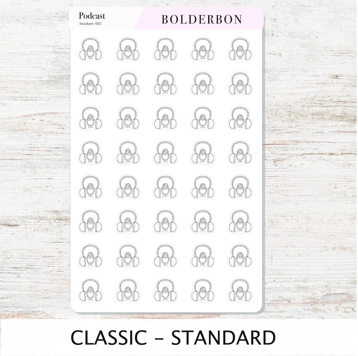 PODCAST Stickers || Podcasting, YouTube + Voiceover Icon Labels for Planners, Journals, or Content Creators