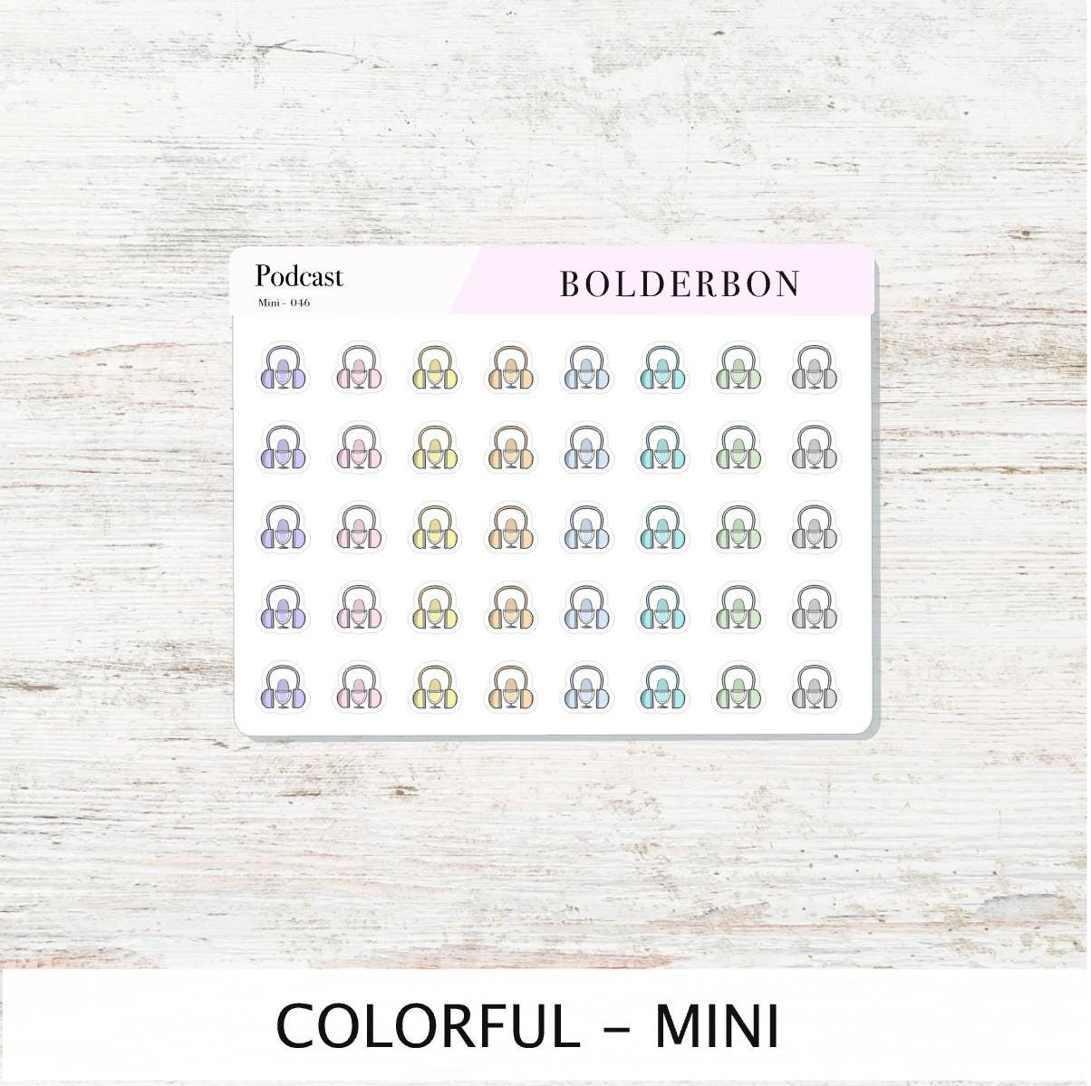 PODCAST Stickers || Podcasting, YouTube + Voiceover Icon Labels for Planners, Journals, or Content Creators