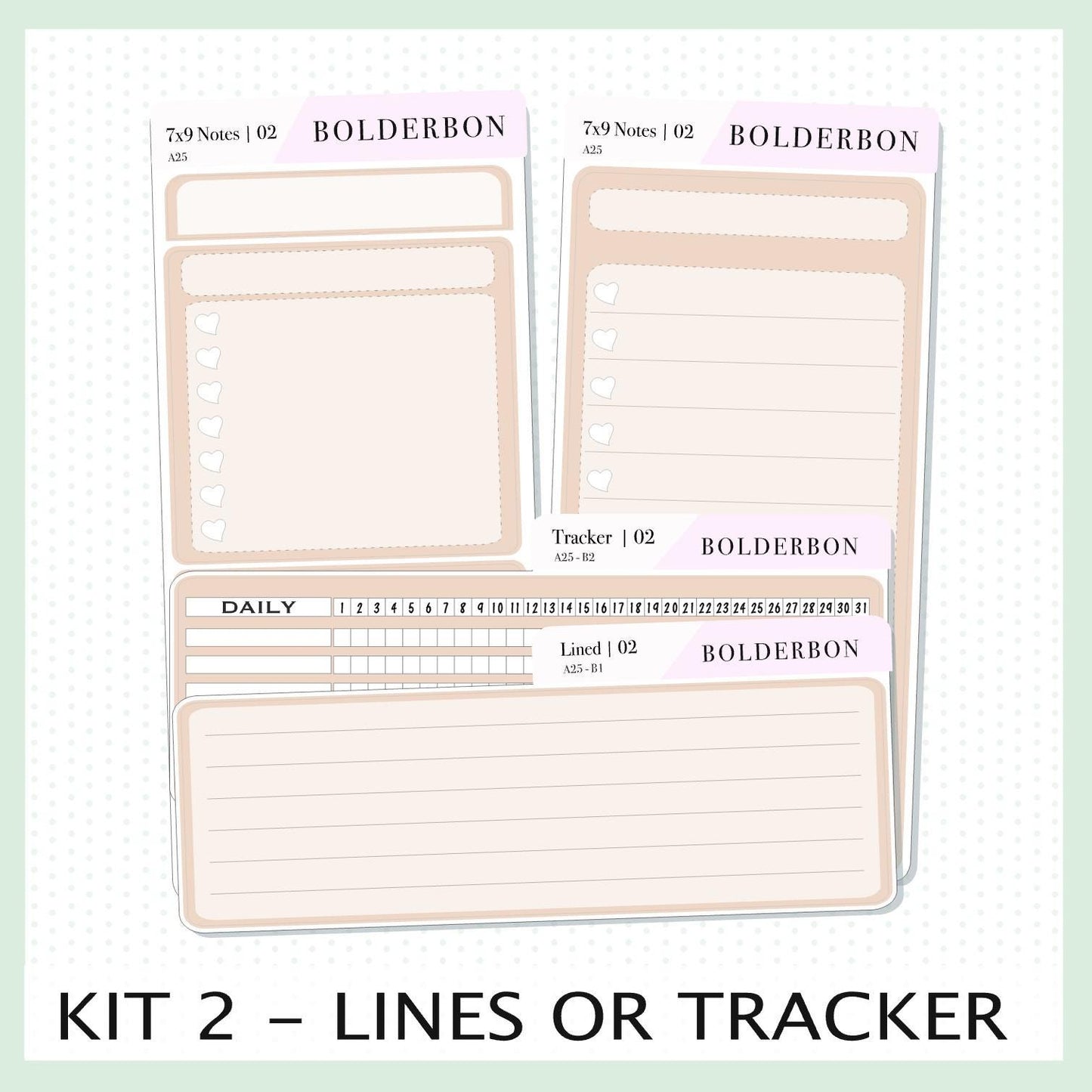 7x9 Notes Kit EC Bouquet || For 2025/2026 Erin Condren Planners • Dashboard • Vertical • Daily Duo • Hourly • Compact Vertical • Horizontal