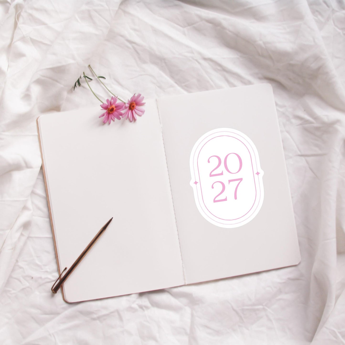 2027 Chic Stickers • Classic Minimalist Vinyl Decal for Planners, Journals Setups & More!