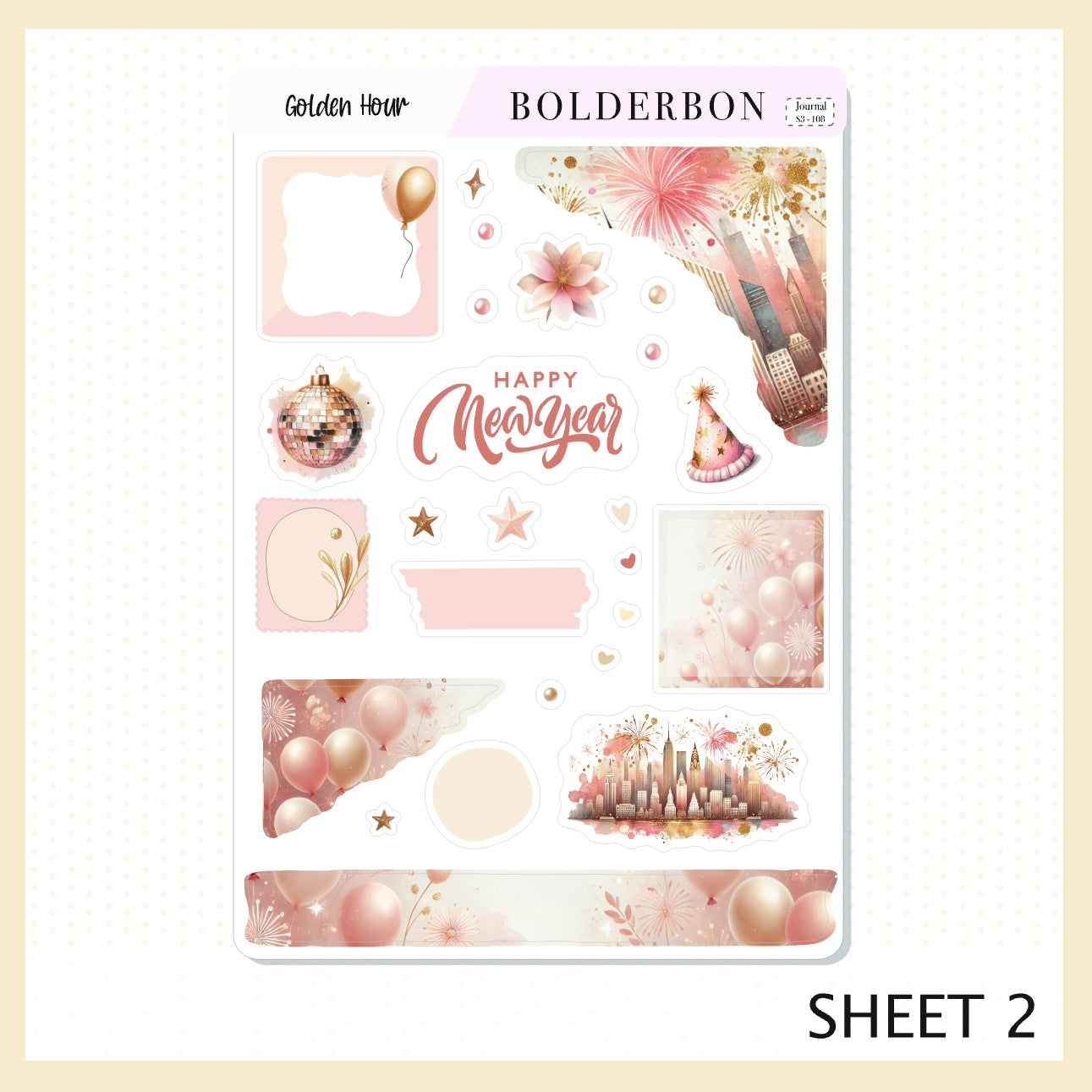 GOLDEN HOUR || Journal Sticker Kit