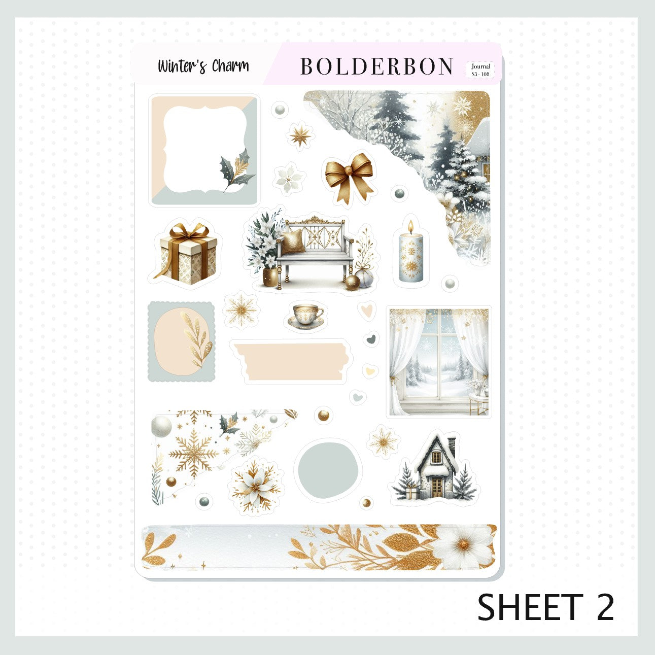 WINTER'S CHARM || Journal Sticker Kit