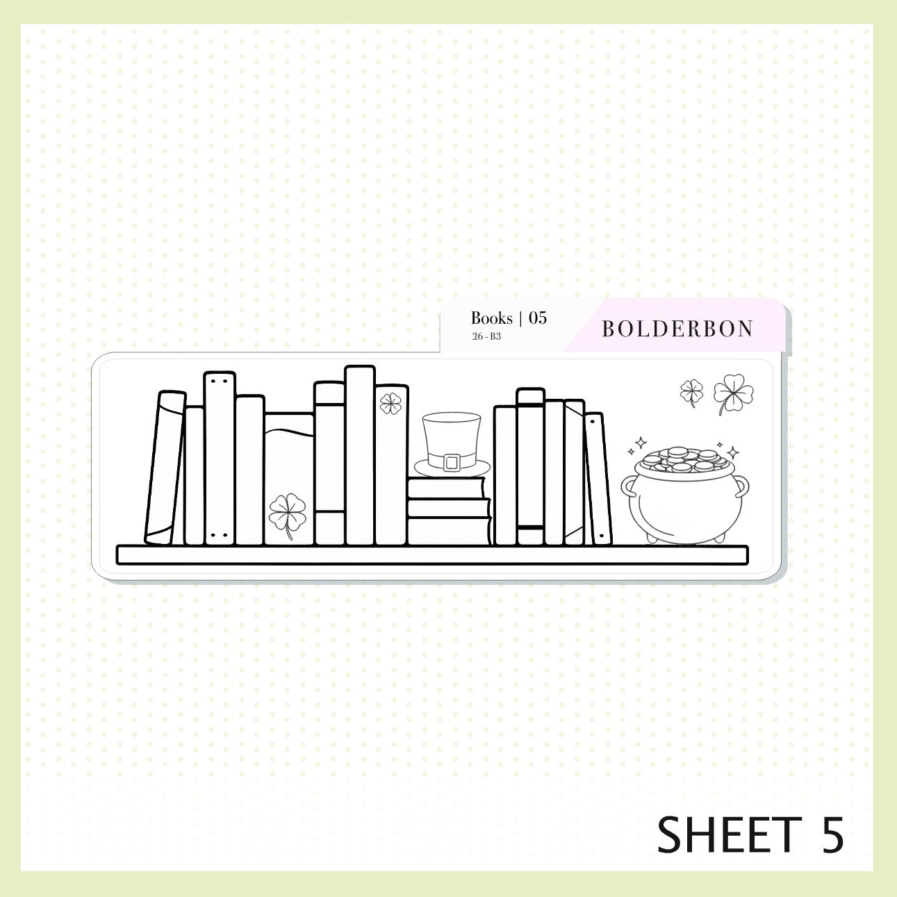 MARCH 7x9 Notes Kit || Planner Sticker Kit for Erin Condren Planners, Lucky Chapter