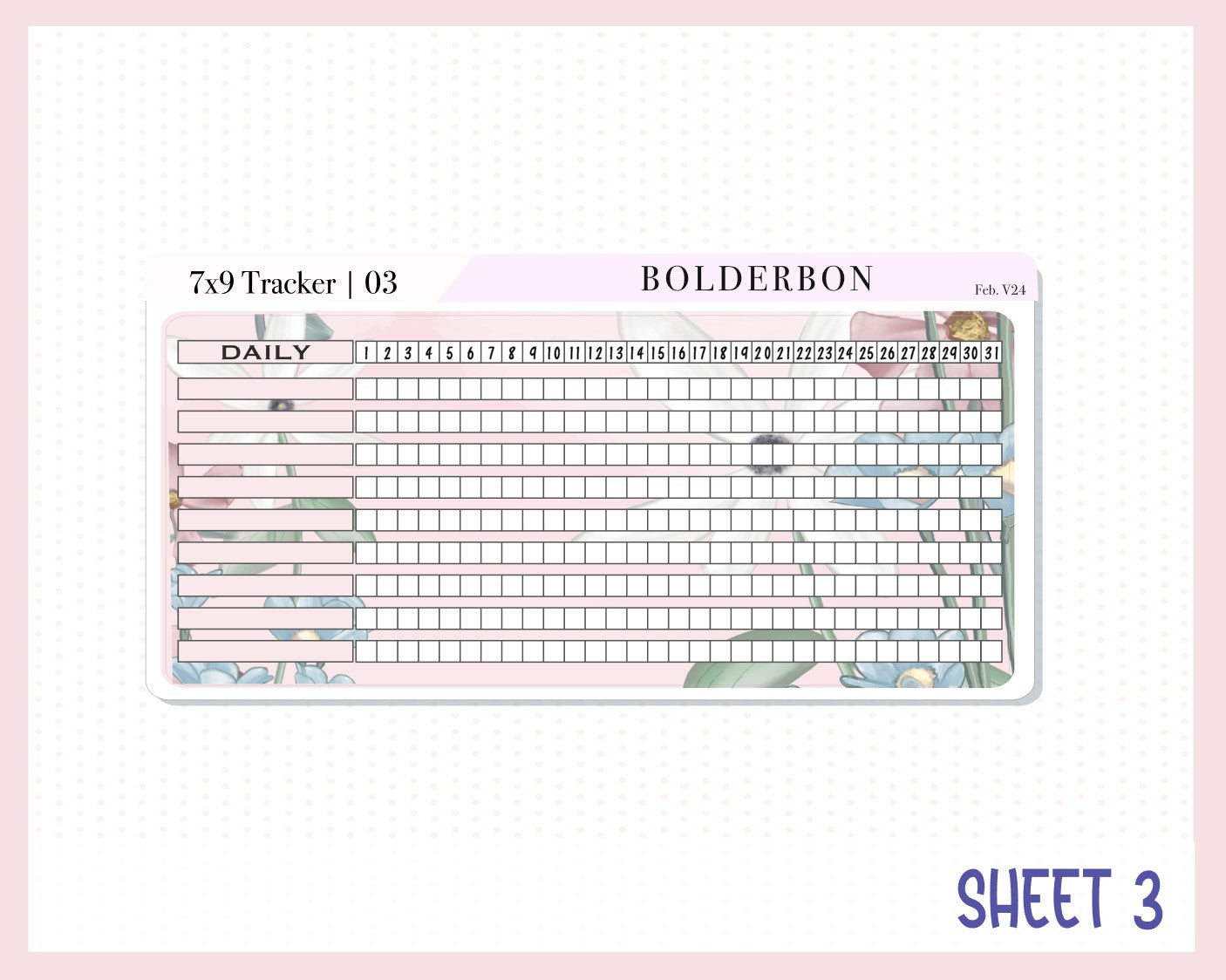 MARCH 7x9 Notes Kit || Planner Sticker Kit for Erin Condren Dashboard