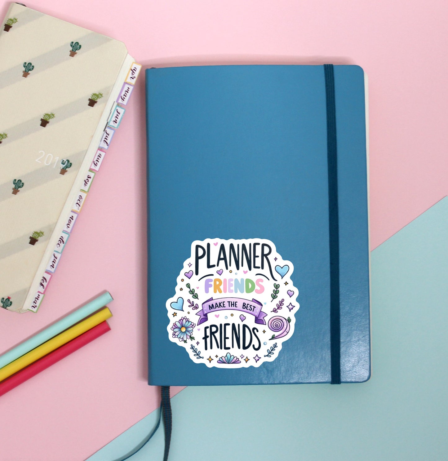 Planner Friends Make The Best Friends || Pastel, Cute Vinyl Decal