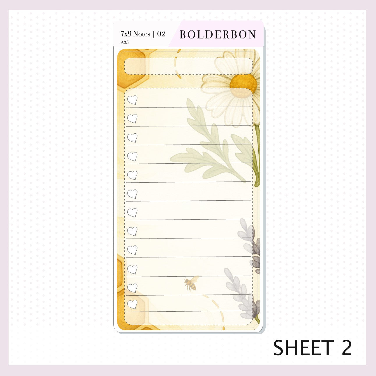 NEW AUGUST 7x9 Notes Kit || 2025/2026 Planner Sticker Kit for Erin Condren Planners, Sweet Honey