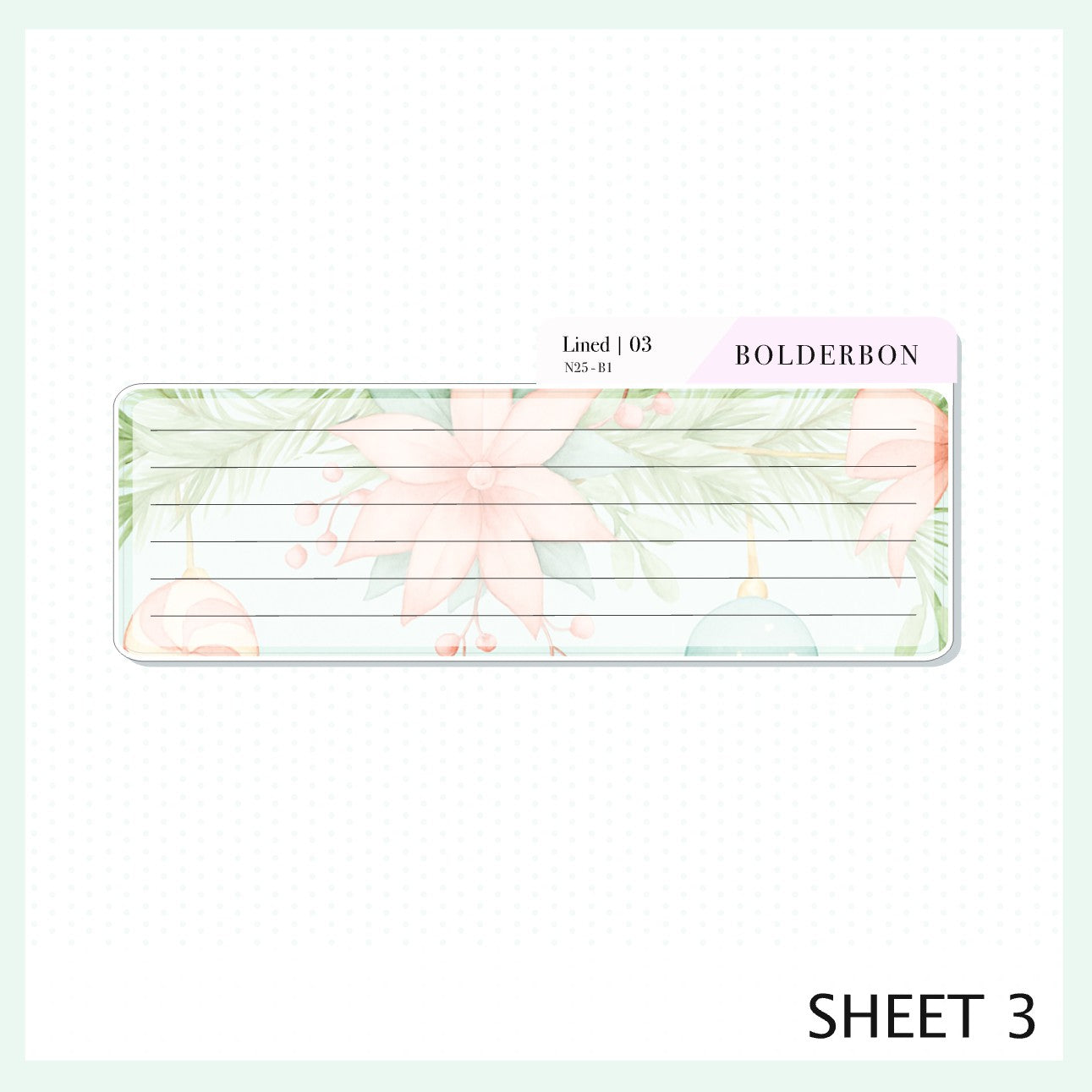 DECEMBER 7x9 Notes Kit || 2025/2026 Planner Sticker Kit for Erin Condren Planners, Festive Christmas Planner Stickers, Holiday Pastel Vibe