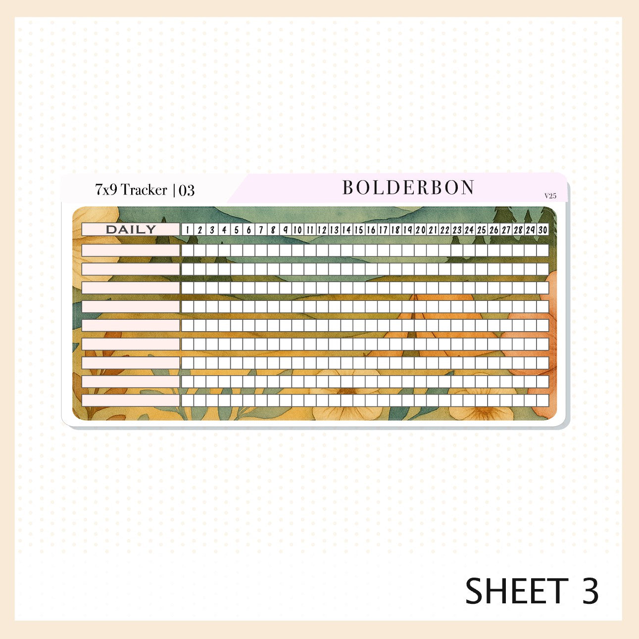 JUNE 7x9 Notes Kit || Dream Mountain, Planner Sticker Kit for Erin Condren Dashboard