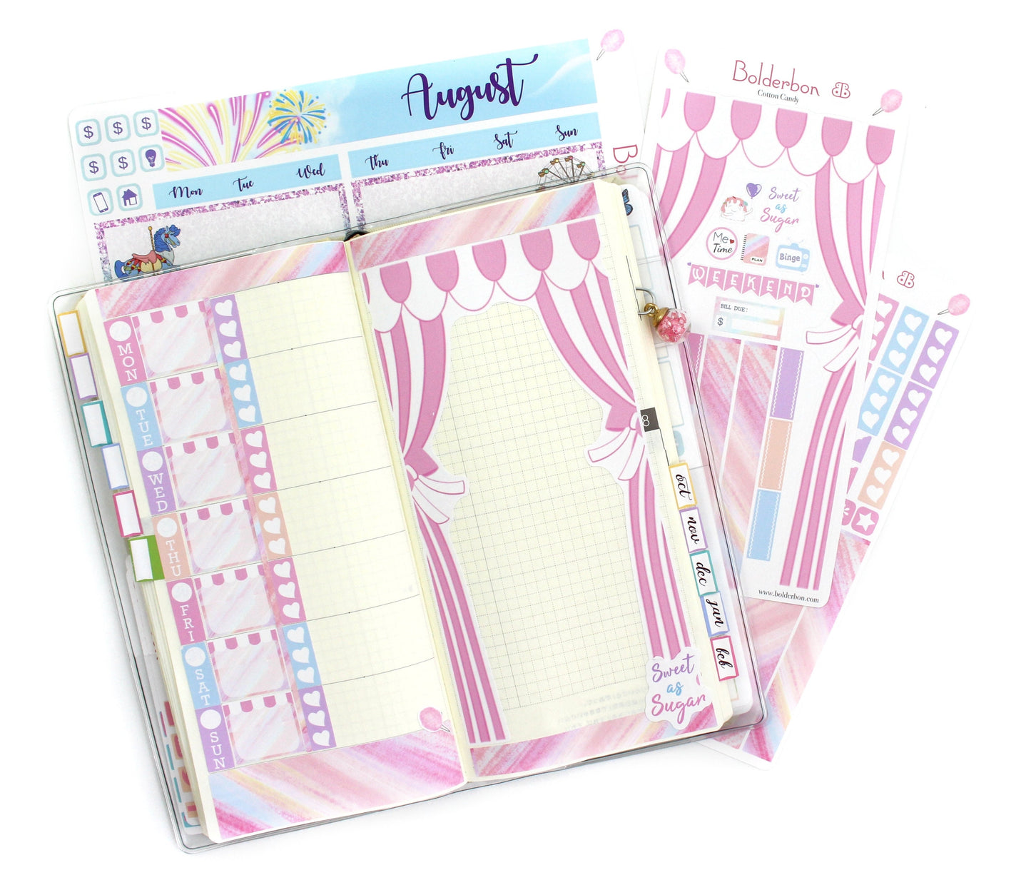 COTTON CANDY || Hobonichi Weeks Planner Sticker Kit