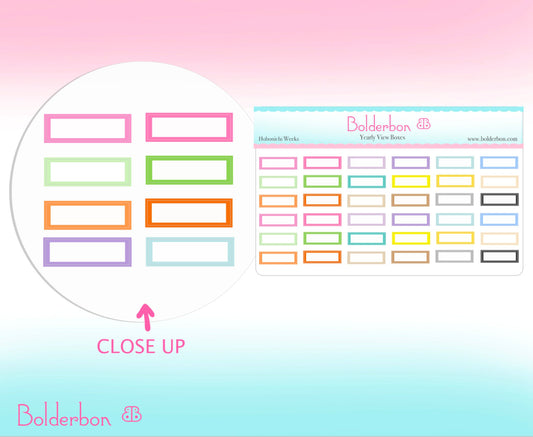 YEARLY VIEW Mini Boxes || Hobonichi Weeks