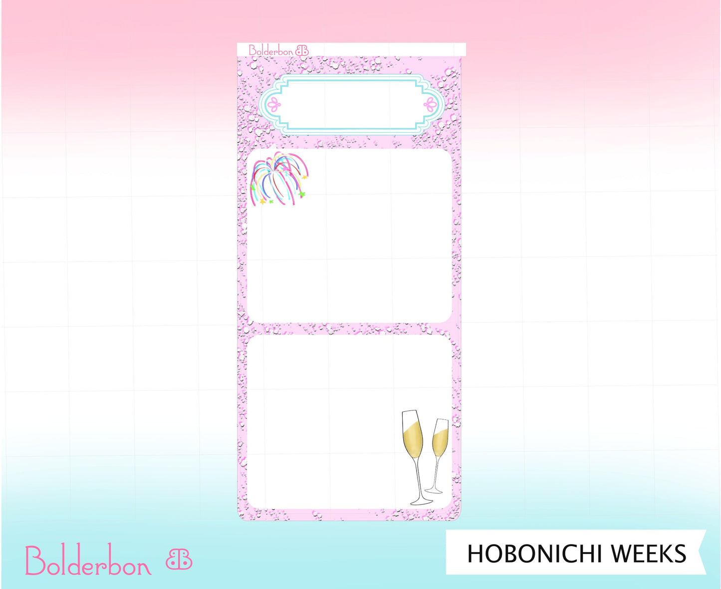 NAME PLATE STICKER || Hobonichi Weeks Full Sheet Stickers