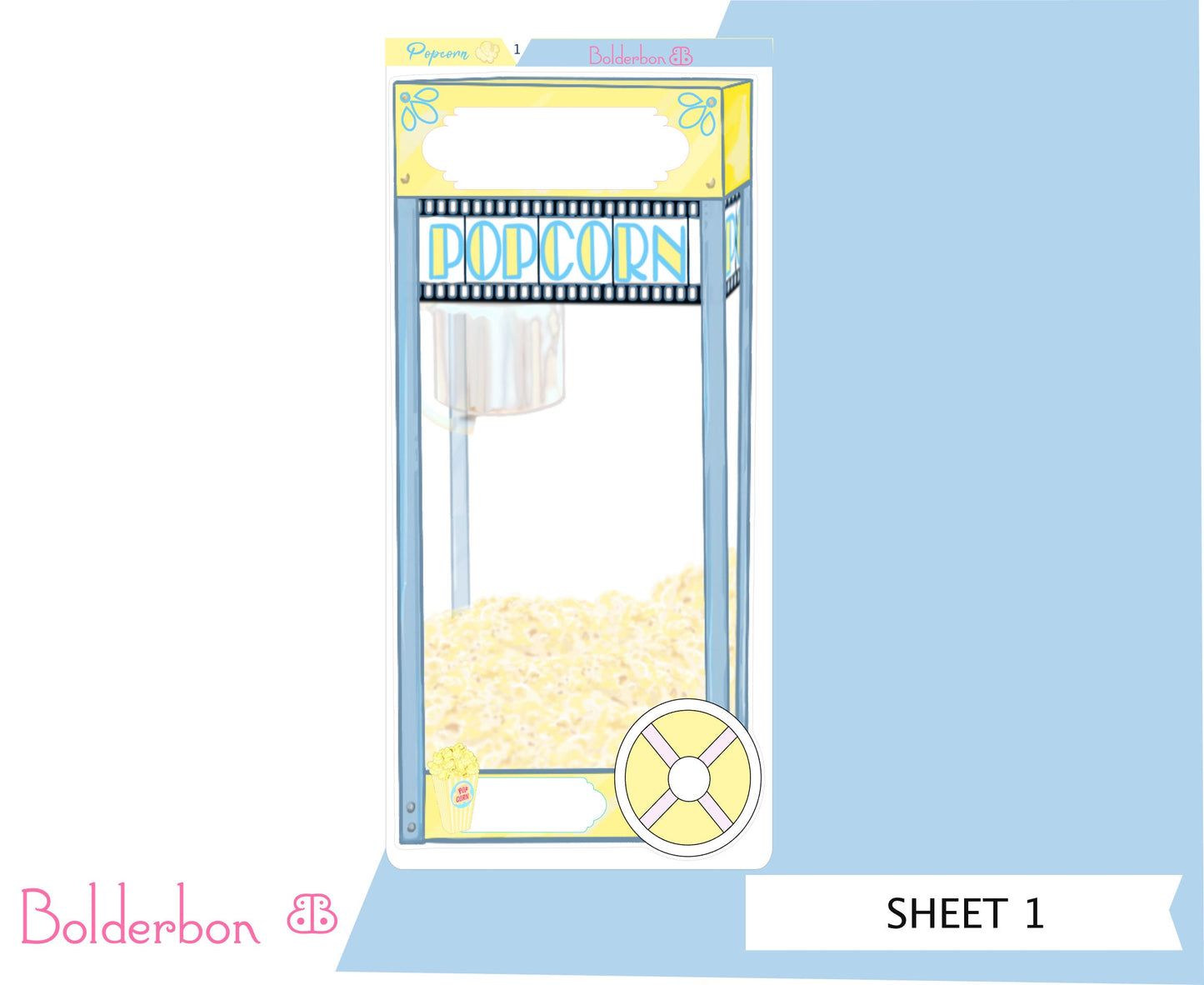 POPCORN || Hobonichi Weeks Planner Sticker Kit
