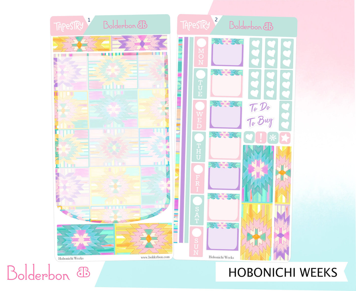 TAPESTRY || Hobonichi Weeks Planner Sticker Kit