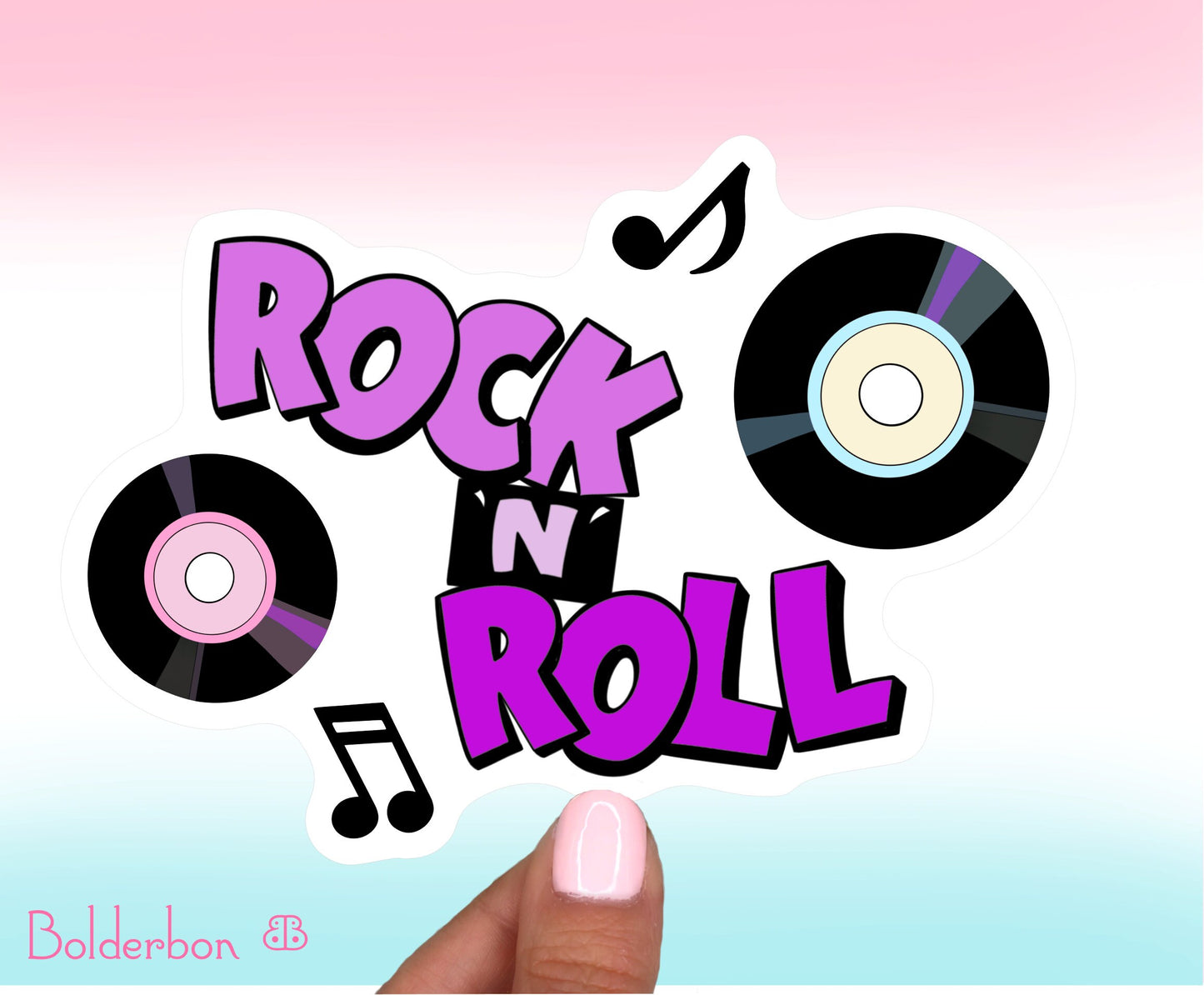 ROCK N ROLL || Vinyl Sticker