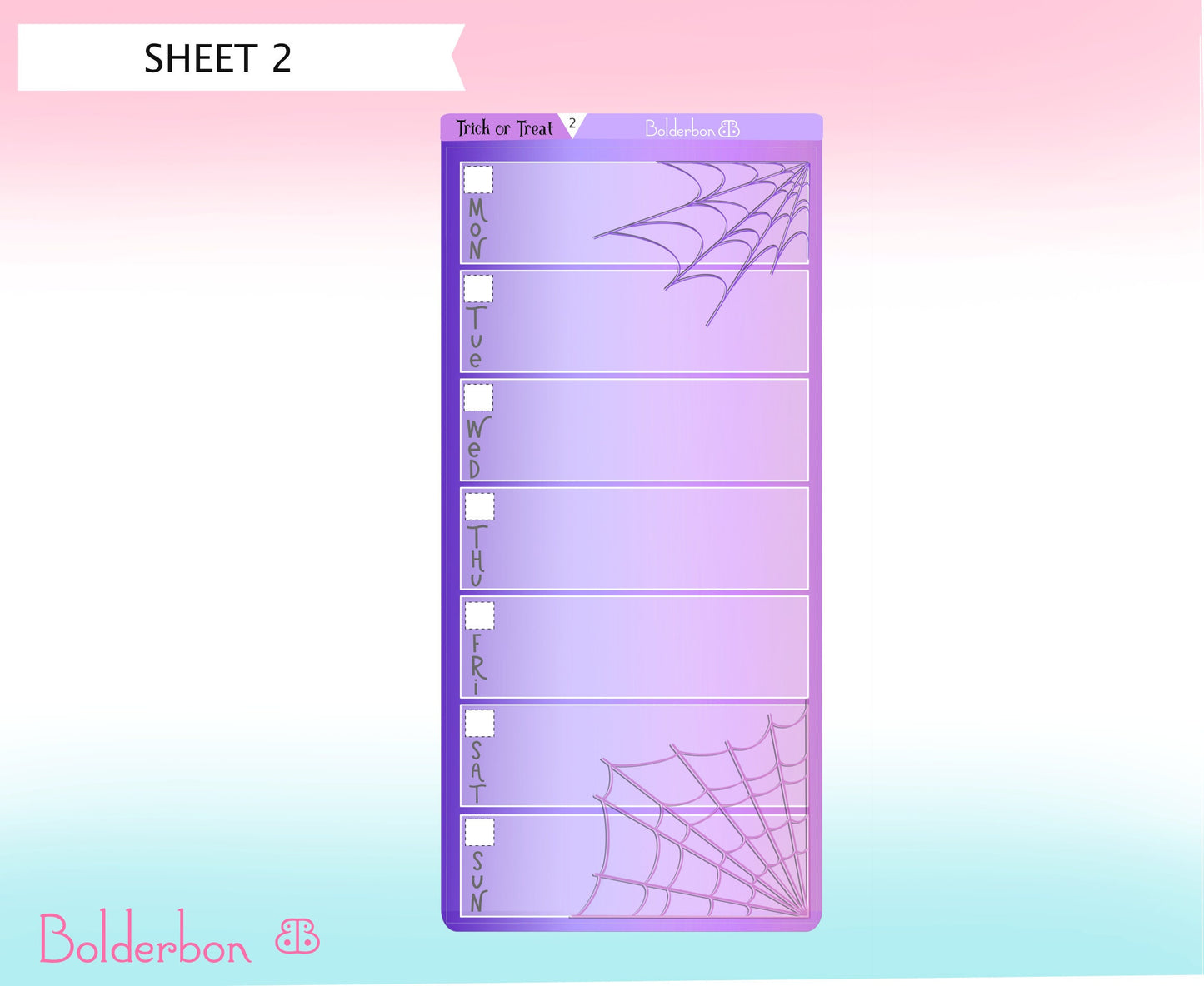 TRICK OR TREAT || Hobonichi Weeks Planner Sticker Kit