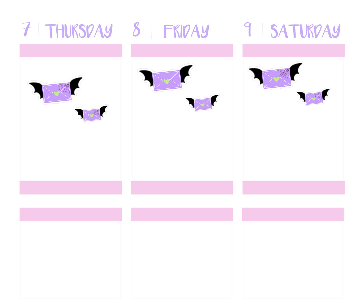 Spooky Cute Mail Delivery | Hand Drawn Halloween Doodle Stickers