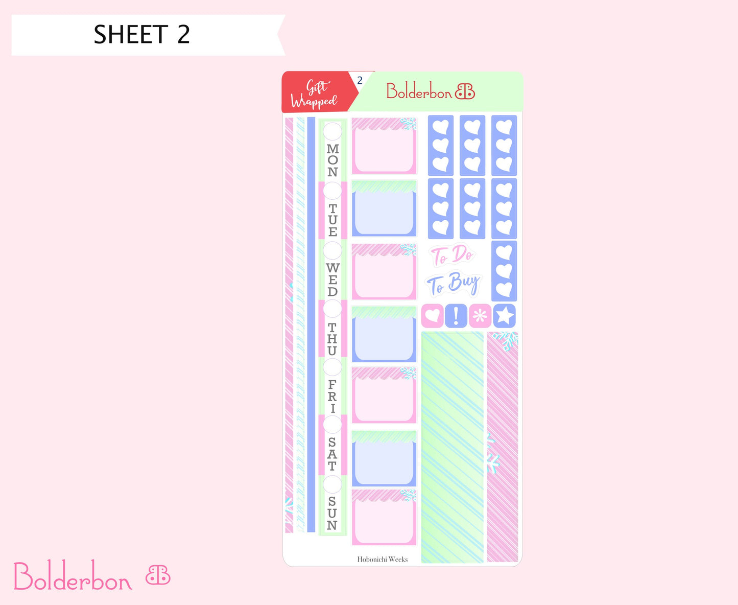 GIFT WRAPPED || Hobonichi Weeks Planner Sticker Kit