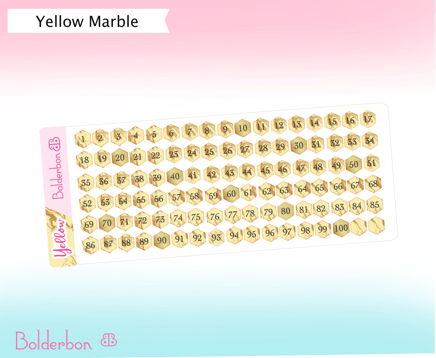 Marbled Hexagon Numbers