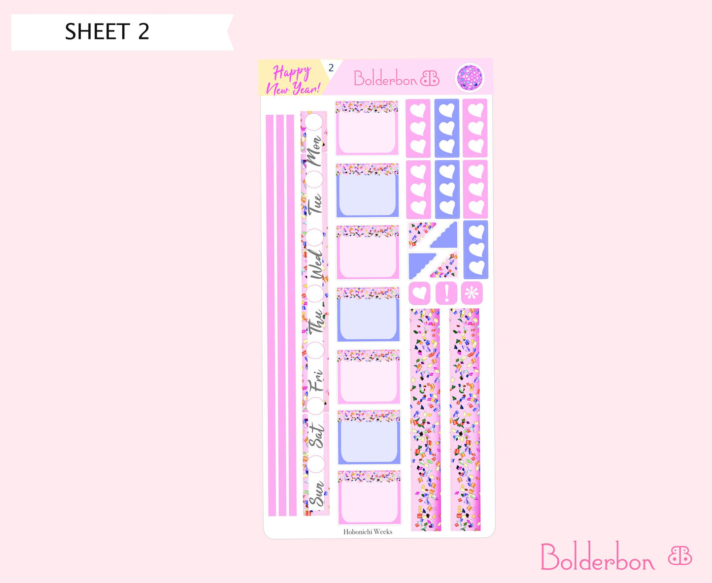 HAPPY NEW YEAR || Hobonichi Weeks Planner Sticker Kit