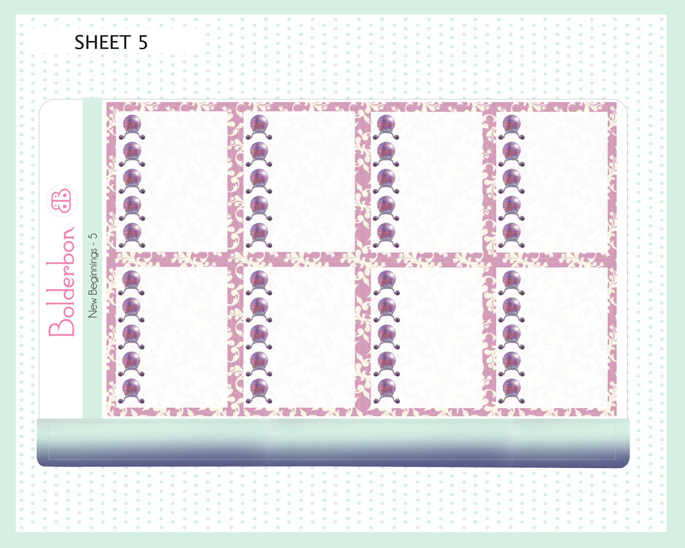 NEW BEGINNINGS || 7x9 Vertical Planner Sticker Kit