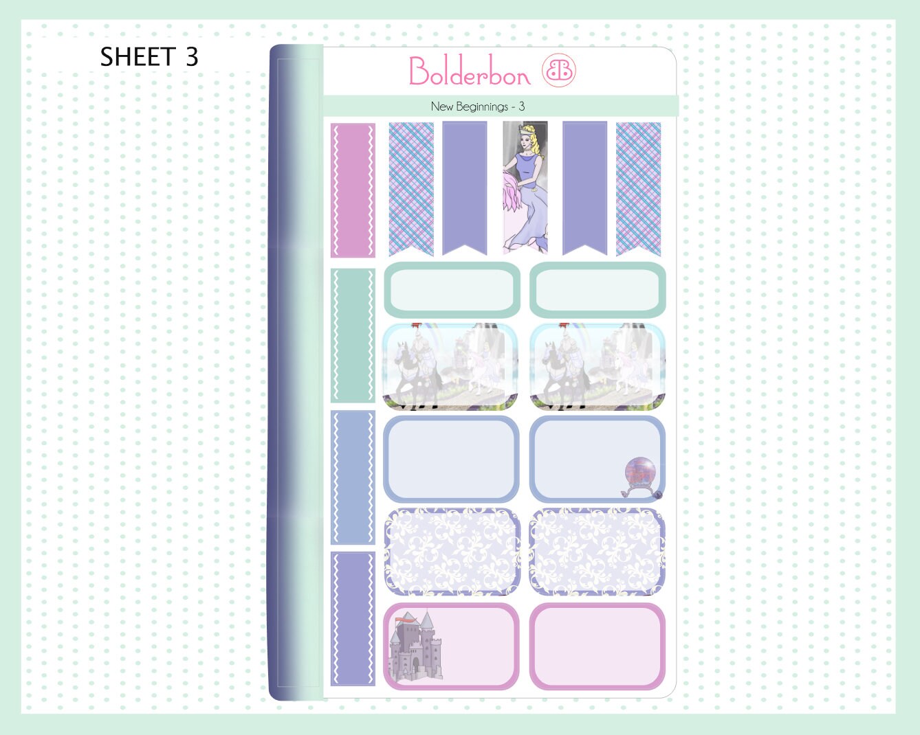 NEW BEGINNINGS || 7x9 Vertical Planner Sticker Kit