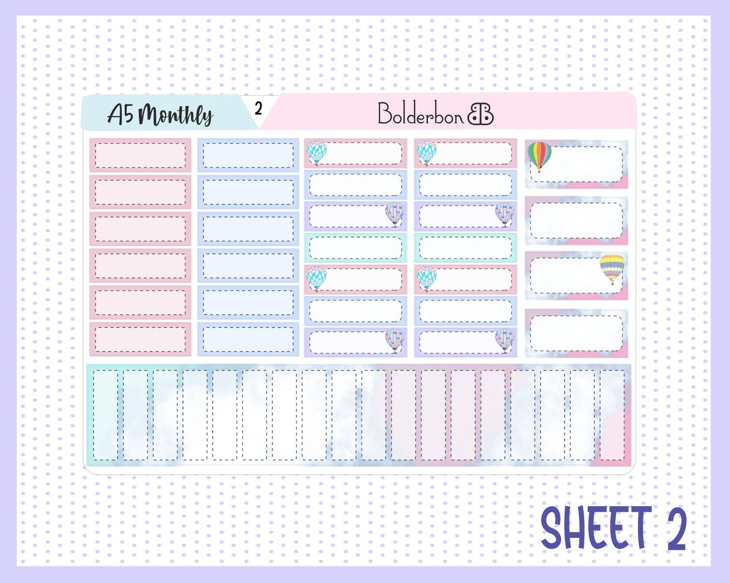 AUGUST A5 MONTHLY || Planner Sticker Kit