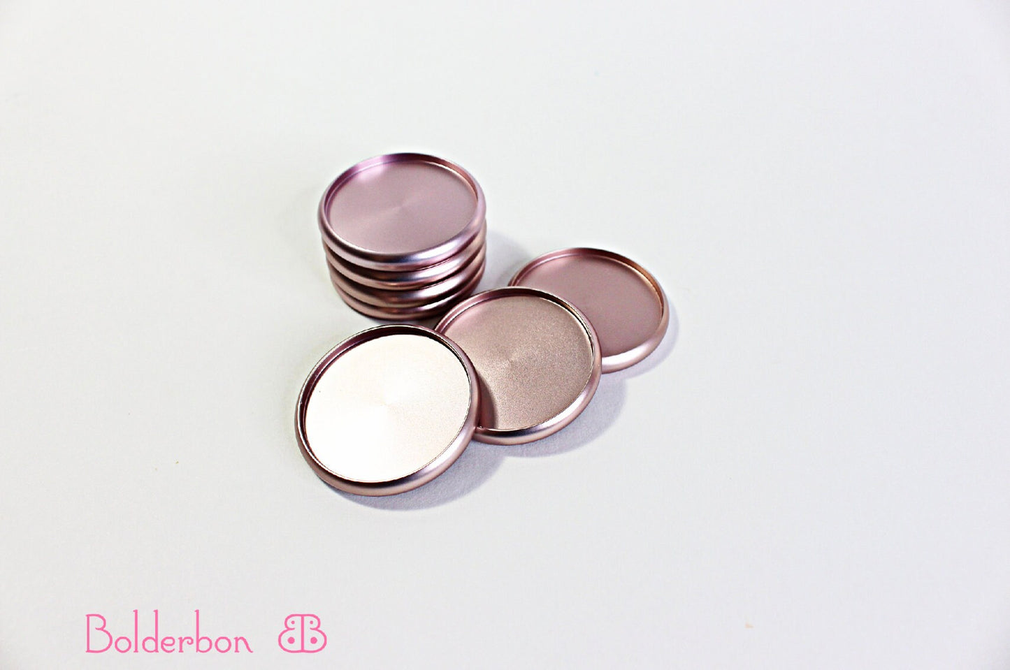 ROSE GOLD Planner Discs | 1.5 INCH Aluminum | Set of 7