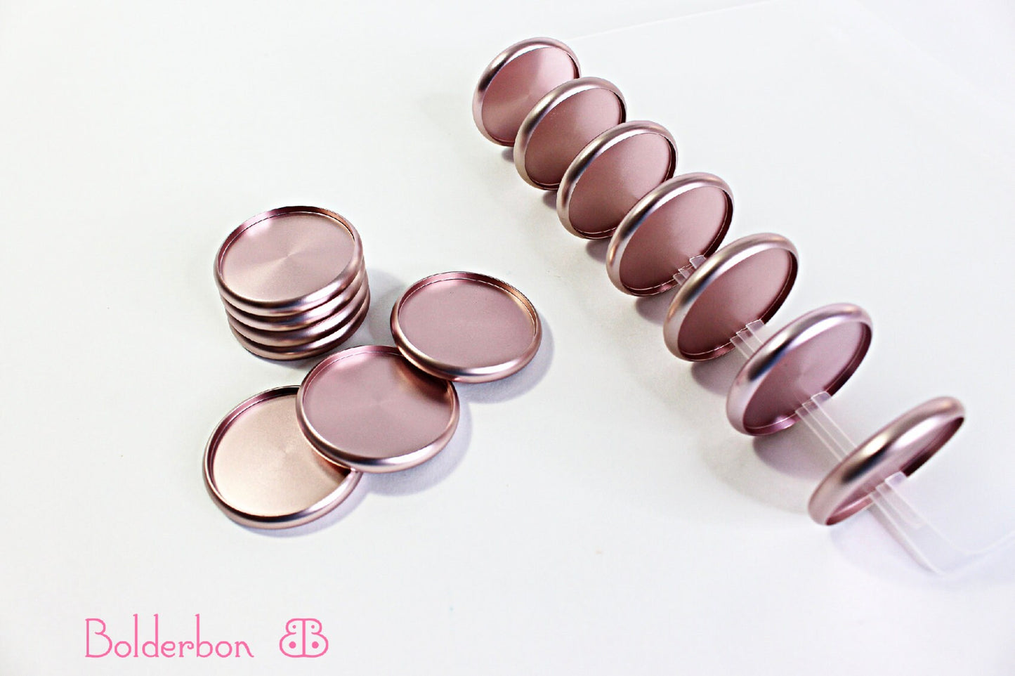 ROSE GOLD Planner Discs | 1.5 INCH Aluminum | Set of 7